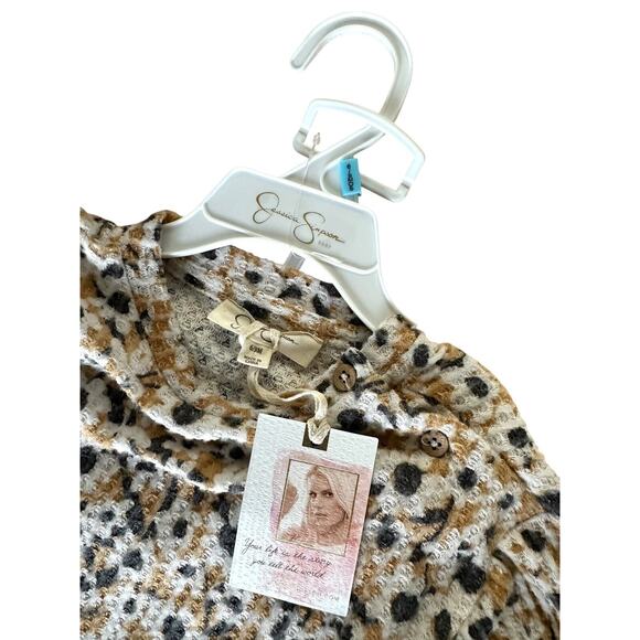 Jessica Simpson Baby Girl's 2 Pieces Set Top & Leggings Size 6/9M Nutmeg - Picture 4 of 5